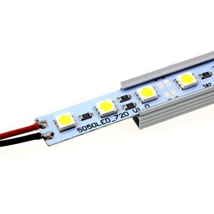 100pcs Haute Qualité DC 24V SMD 5050 Strip rigide Difficile de la barre de LED non étanche 50cm / 100cm multicolore pour illumination décorative