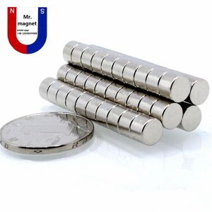 100 stks 7 * 5 7x5 mm Magneten N35 permanente bulk kleine ronde NDFEB Neodymium Disc Dia. 7mm Super Krachtige Sterke Zeldzame Aarde Magneet Sensoren Motoren Koelkasten