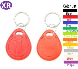 100 stks ID RFID Keyfob TK4100 Afstandsbediening Identificatie Kaart Deur Systeem Entry Access Tag Badge Token Lock 125khz Proximity Tag rood