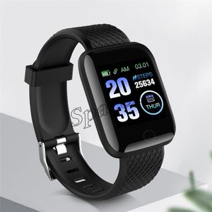 Calidad 116 Plus pulsera inteligente pulsera impermeable monitoreo de presión arterial deportes colorido reloj inteligente 116plus S reloj