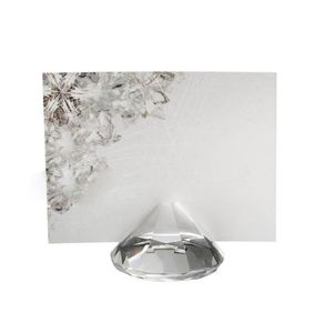 100 pièces imité cristal diamant Place porte-carte faveurs de mariage porte-badge fête Table décoration Gifts6911494