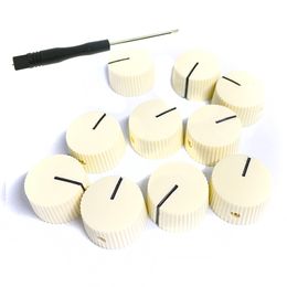 100 pcs Ivory/Black Vintage Guitar Knob Barrel Guitar Amp Knop Versterkingsknoppen voor Fender Guitarra Accesorios Para Guitarra