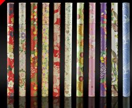 Tube d'encens en papier de Style japonais, 100 pièces, baril d'encens épais coloré, petite boîte de rangement pour bâton de Joss de 10g, fait à la main
