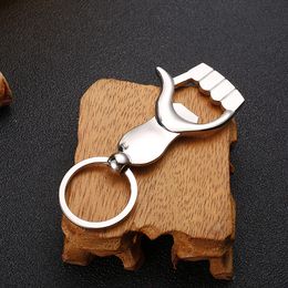 100 stks sleutelhanger flesopener hand vorm palm sleutelhanger ring bier kan openers sleutelhanger DH3900