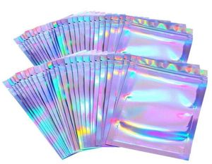 100 Uds. Cajas de embalaje de pestañas Idea holográfica láser con cierre de cremallera bolsa de recuerdo de fiesta caja de paquete de pestañas sfgsg8724718