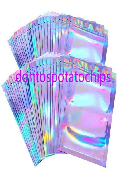 Cajas de embalaje de pestañas 100pcs Idea Holográfica láser Zip Lock Party Favor Eyelashes Lath vacío 524638608