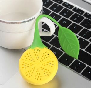 100 pièces citron forme Silicone filtre à thé en vrac feuille de thé infuseur silicone agrumes coin passoire outil outils JL1704