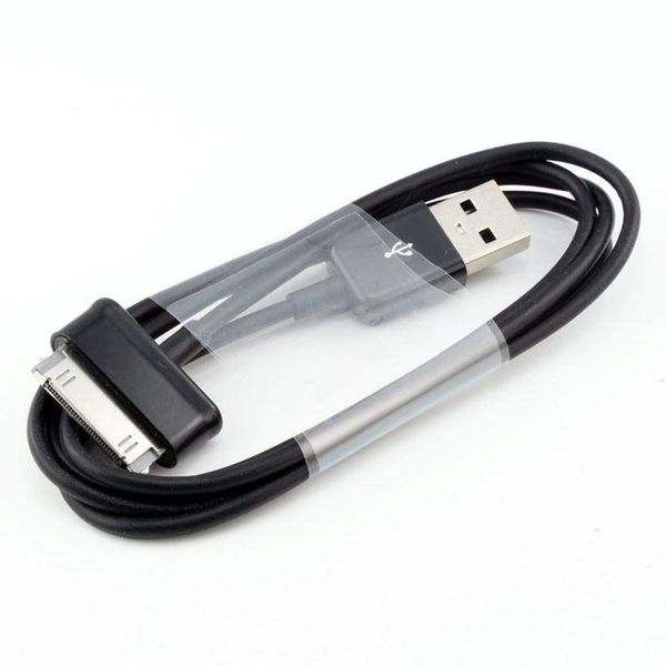 Câbles USB noirs pour chargeur et synchronisation de données, 100 cm, 100 pièces/lot, pour Samsung Galaxy Tab 2 P3100 P5100 P6200 P6800 P1000 P7100 P7300 P7500 10.1 