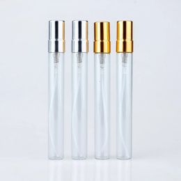100 stks / partij 10 ml hervulbare parfumfles lege spray aluminium satisfizer cosmetische reiscontainer
