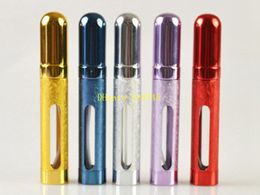 Mini bouteille de pulvérisation de parfum, coque métallique, verre, buse intérieure en aluminium, Portable, atomiseur de voyage, rechargeable, 108 pièces/lot, 12ML