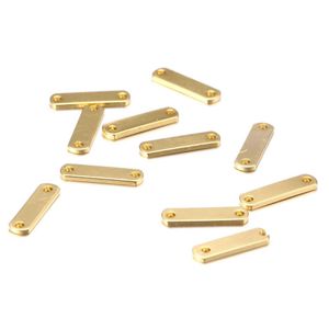 100 stks lot 15 4 1mm Lege Platen kleine Hand Stempel Tags Gepersonaliseerde Bar Connector voor DIY Metalen Armband Sieraden bevindingen groothandel217R