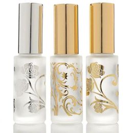 100 stks/partij 15 ML Frosted Glazen Parfumflesje met Spray 05 oz frosted glas sproeier fles voor parfum Uaeqg