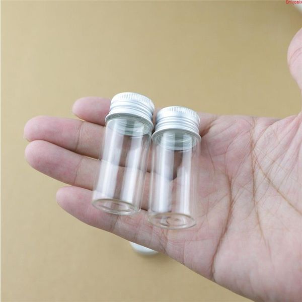 100 unids/lote 22*50mm 10ml botellas de vidrio pequeñas botellas de almacenamiento tarro frascos pequeños viales Mini contenedores botellas decorativas de alta calidad Upacp