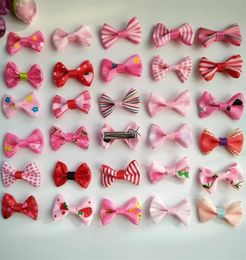 100pcs lot 3 5cm Bows Hairpin For Kids Girls Hair Accessories Baby Hairbows Girl Flower Barrettes Coiffes Clips28977052261