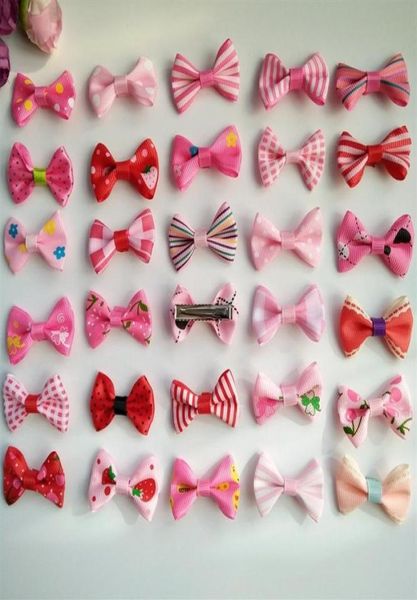 100pcs lote 3 5 cm Bows Hairpin For Kids Girls Accesorios para el cabello Baby Hairbows Flower Barrettes Clips28977323948