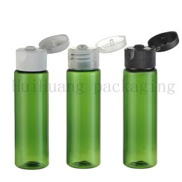 100 pcs/lot 30 ml bouteille de récipient de cosmétiques en plastique vide avec capuchon rabattable, bouteilles de lotion de taille de voyage pour liquide, huile de shampooing