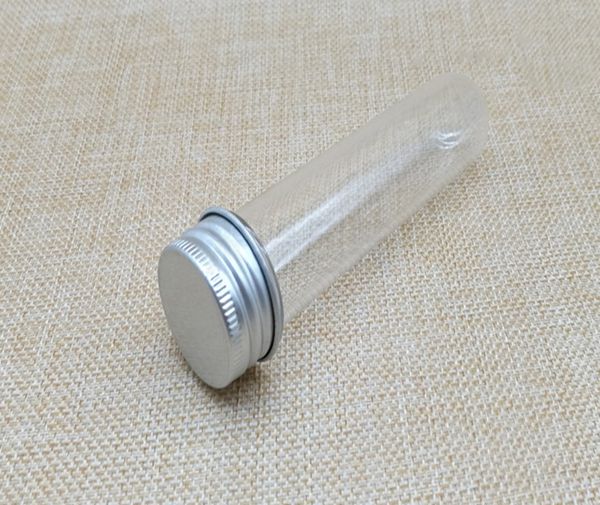 100 unids/lote 30ml transparente cilíndrico pet tubo botella máscara polvo pasta cápsula caramelo papelería botella de plástico paquete cosmético