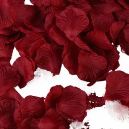 100pcs / lot 5 * 5cm Pétales de rose en soie pour mariage décorati rose artificielle romantique fr 20 Couleurs Acles de mariage U3VQ #