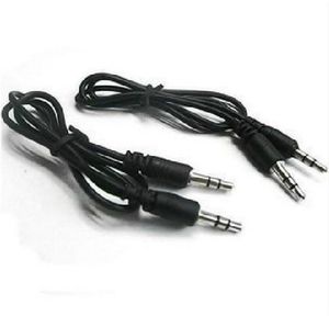 100 unids/lote 50cm 3,5mm a 3,5mm conector Jack estéreo Cable auxiliar de Audio macho a macho para Cable AV MP3 de coche