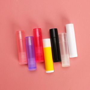 100 pcs/lot 5G bricolage vide rouge à lèvres brillant à lèvres Tube baume bouteilles conteneur avec bouchon coloré cosmétique échantillon Mluha