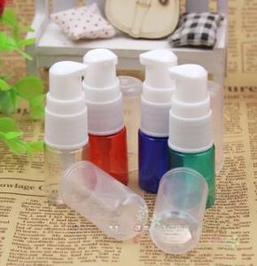 100 pcs/Lot 5 ML bleu Lotion bouteille canard buse pompe émulsion bouteilles cosmétiques échantillon emballage bouteille huile essentielle Bottlegood