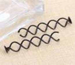 100 stcs lot 6 cm spiraalvormige spinschroef bobby haar pins haarclips diy sieraden vinden 8440752