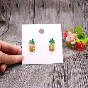 100 pcs/lot 8x8 cm Pur Blanc Carte Boucles D'oreilles Cardbord Oreille Stud Cartes D'affichage Étiquettes Suspendues Bijoux Carte-Cadeau