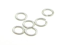 100pcs lote 925 Sterling Silver Open Jump Ring Rings Accesorio para joyas de artesanía de bricolaje W5008312S1559523