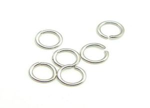 100pcs lote 925 Sterling Silver Open Jump Ring Rings Splits Accessory para joyería de artesanía de bricolaje W5008312S3090093