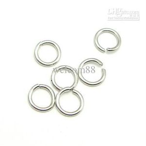 100pcs lote 925 Sterling Silver Open Jump Ring Rings Accesorio para joyas de joyería de artesanía de bricolaje W5008 312Z