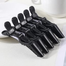 100pcs / lot Alligator Clip Clip Hairdressing Clamps Plastic Hair Claw Professional Barber For Salon Styling Hairpins Hair Accessor
