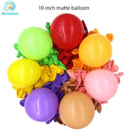 100 stks/partij Ballon Bruiloft Decoratie 10 Inch Transparante Kleur Verjaardagsfeestje Ballonnen Boog Baby Douche Halloween Decoraties 2741