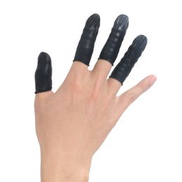 100pcs / lot noir Black Disposable Latex Rubber Cots Cots Cots de doigt Fingertips Gants Protector Gants pour le bricolage de la recherche d'accessoires