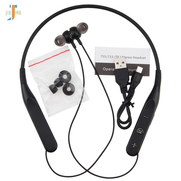 100 pcs/lot Bluetooth écouteur sans fil casque sport écouteurs tour de cou stéréo Bluetooth casque avec micro pour Xiaomi tous les téléphones