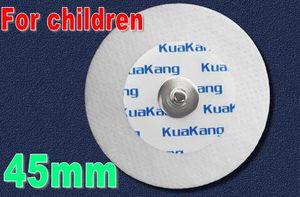 100 pcs/lot circulaire Non-tissé tissu jetable snap Ecg Ekg électrodes diamètre 45mm pour enfant enfants