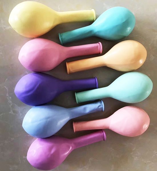 100pcs / Lot Coloré Ballon De Fête 10 Pouces Latex Macaron Pastel Bonbons Ballon DIY Mariage Anniversaire Baby Shower Arc De Noël Décoration Ballon