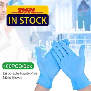 100 stks / partij Disposable Handschoenen Latex Schoonmaak Huishoudelijke Tuin Home Rubber Bacteria Proof Mitten Amerikaanse voorraad