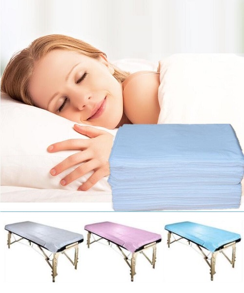 100pcs / lot massage de qualité médicale jetable coussin de lit non tissé spécial salon de beauté spa draps de lit dédiés 18080cm
