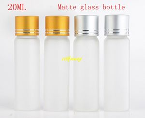 100 pcs/lot expédition rapide 20 ML bouteilles de parfum en verre mat 20CC bouteille d'huile essentielle cosmétique échantillon conteneur bouteilles