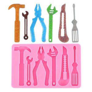 100 pcs/lot matériel outils série Silicone moule fer pinces bonbons Fondant gomme pâte gâteau décor bricolage homme anniversaire fournitures de cuisson