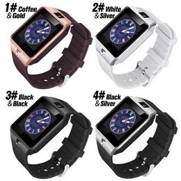 100 unids / lote reloj inteligente de alta calidad DZ09 pulsera inteligente SIM reloj deportivo inteligente Android para teléfonos móviles Android rel gio inteligente