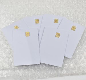 100 stks lot ISO7816 Witte PVC Kaart met SEL4442 Chip Contact IC-kaart Leeg Contact Smart Card237a7729940