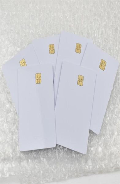 100pcs / lot ISO7816 Carte PVC blanche avec puce SEL4442 Contact IC Card Blank Contact Smart Card237a2413983