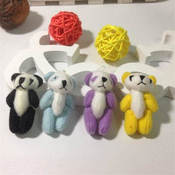 100 pcs/lot Kawaii petit joint Panda ours en peluche jouets, petit téléphone pendentif bricolage jouet Panda poupée bébé jouet Panda cadeaux
