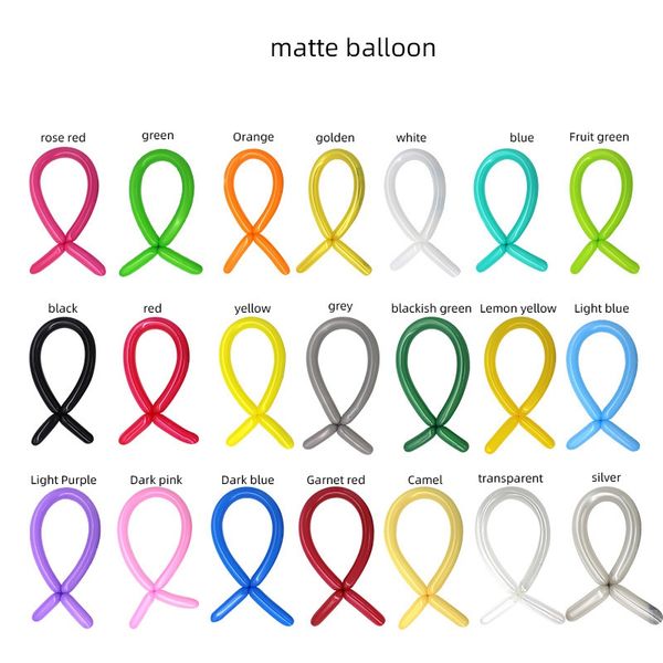 100 pcs/lot Long ballon magique tissage style ballons bande épaissie mariage anniversaire Halloween décoration de noël accessoires en gros 2743