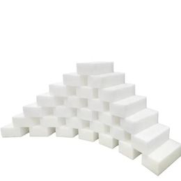100 -stcs/lot magische spons gum witte melamine spons voor vaatwassing keuken badkamer kantoorreiniger reinigingsgereedschap 100/60/20 mm