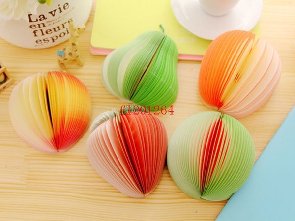 100pcs / lot Livraison gratuite Bloc-notes Légumes Fruits bloc-notes Papier Note Bloc-notes Nouveauté 13 Style Différent