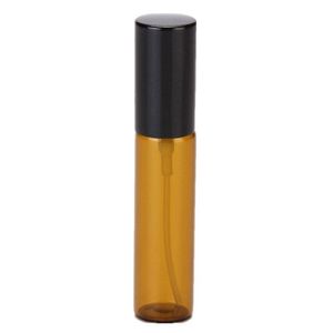 100 stks/partij Mini 5 ml Lege Amber Spray Glazen Verstuiver Parfumflesje Met Aluminium Dop 10 ml Flesjes Reizen fles Uxdbv