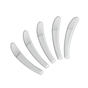 100pcs / lot mini cuillères cosmétiques cuillères cuillères jetables spatules blanches jetables 50mm crème d'outil en plastique petit