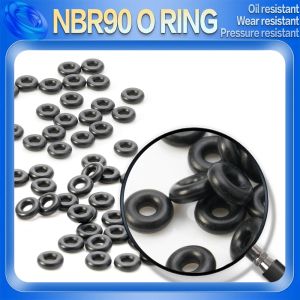 100pcs / lot NBR90 Rubber NBR NBR CS 1,5 mm ID 1/1,5 / 2/2,3 / 2,5 / 2,6 / 3/3,5/4/4,5/5 / 5,3 mm O joint anneau résistant à l'huile étanche.